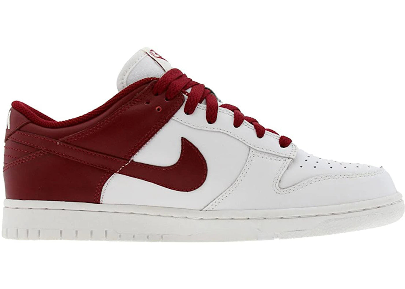 Nike Dunk Low Leather White Team Red