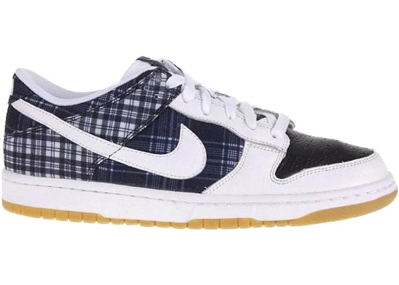 Nike Dunk Low Plaid White Black