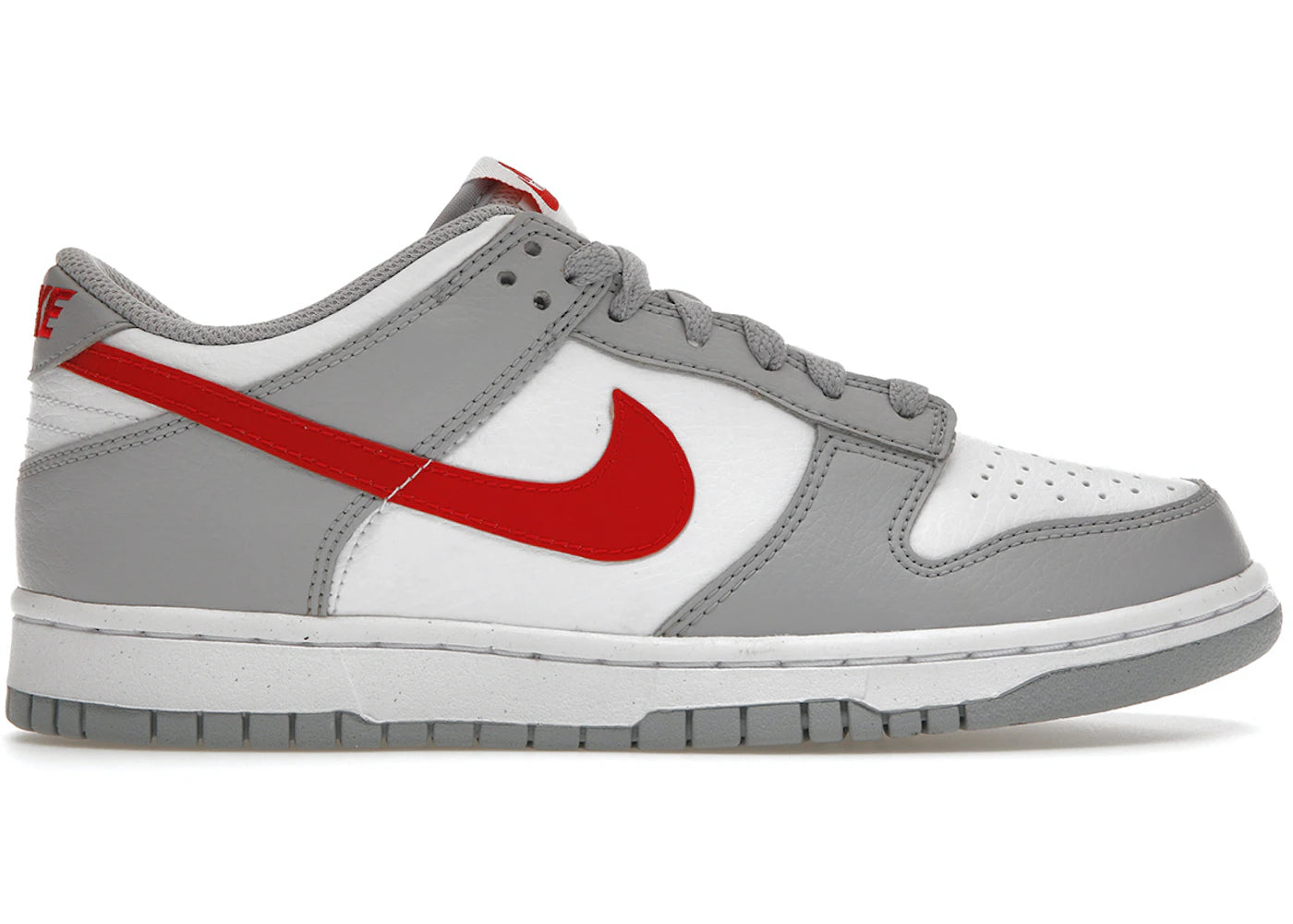 Nike Dunk Low White Wolf Grey University Red GS