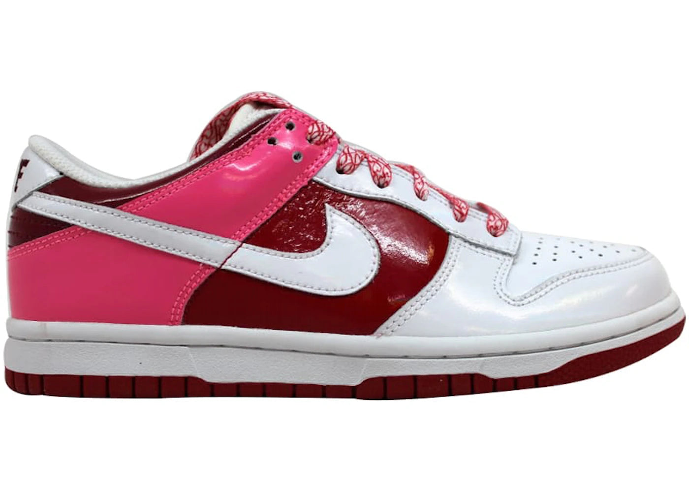 Nike Dunk Low White Varsity Red Team Red