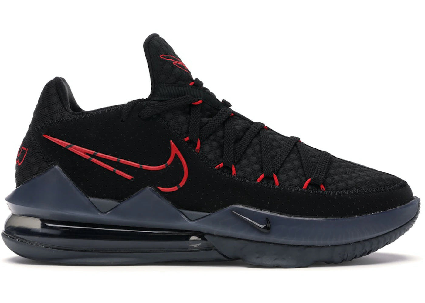 Nike LeBron 17 Low Black Red Dark Grey