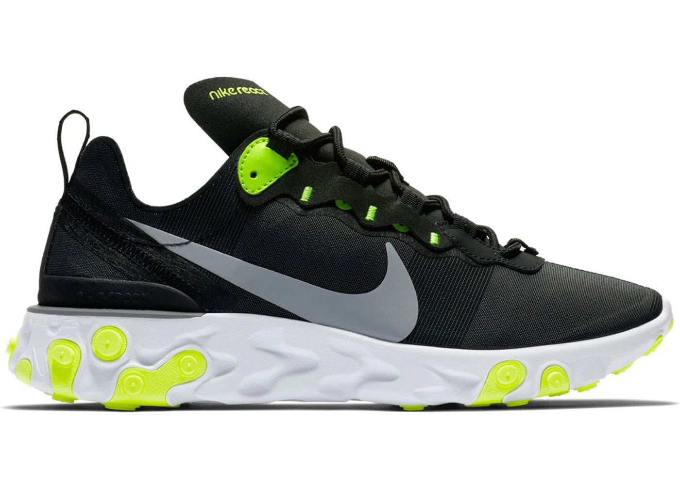 Nike React Element 55 Black Volt Cool Grey W