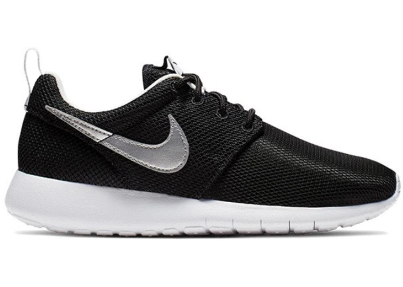 Nike Roshe One Black Metallic Silver GS