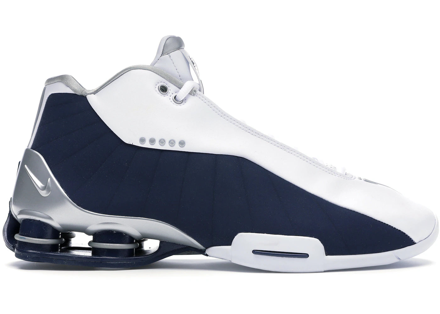 Nike Shox BB4 White Silver Navy